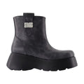 Ganni Kat Low Ankle Boot — Gray