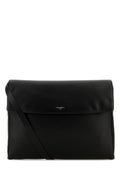 Dolce & Gabbana Leather Shoulder Clutch — Black