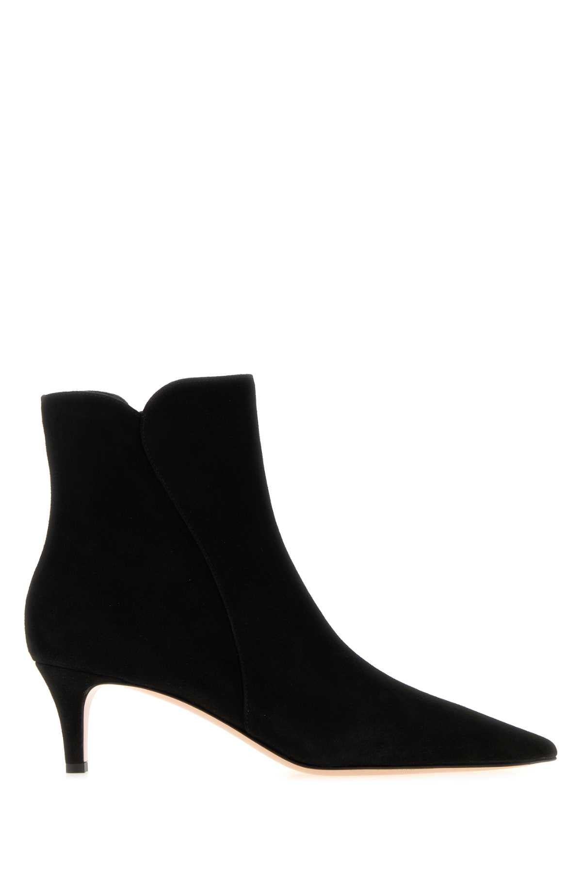Gianvito Rossi Suede Boot — Black