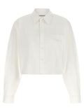 Alexander Wang Cropped Cotton Blouse — White
