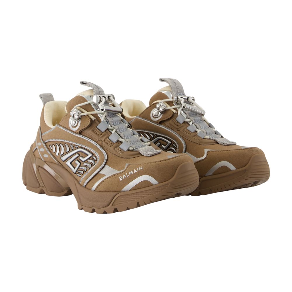Balmain Cosmic Dust Sneaker — Beige