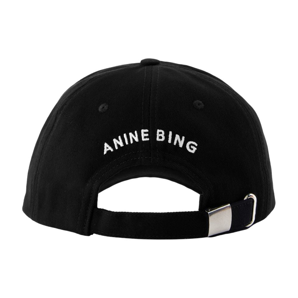 Anine Bing A-12-11477-BLK26 Baseball Cap — Black