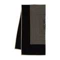 Toteme Geometric-Patterned Silk Scarf — Black