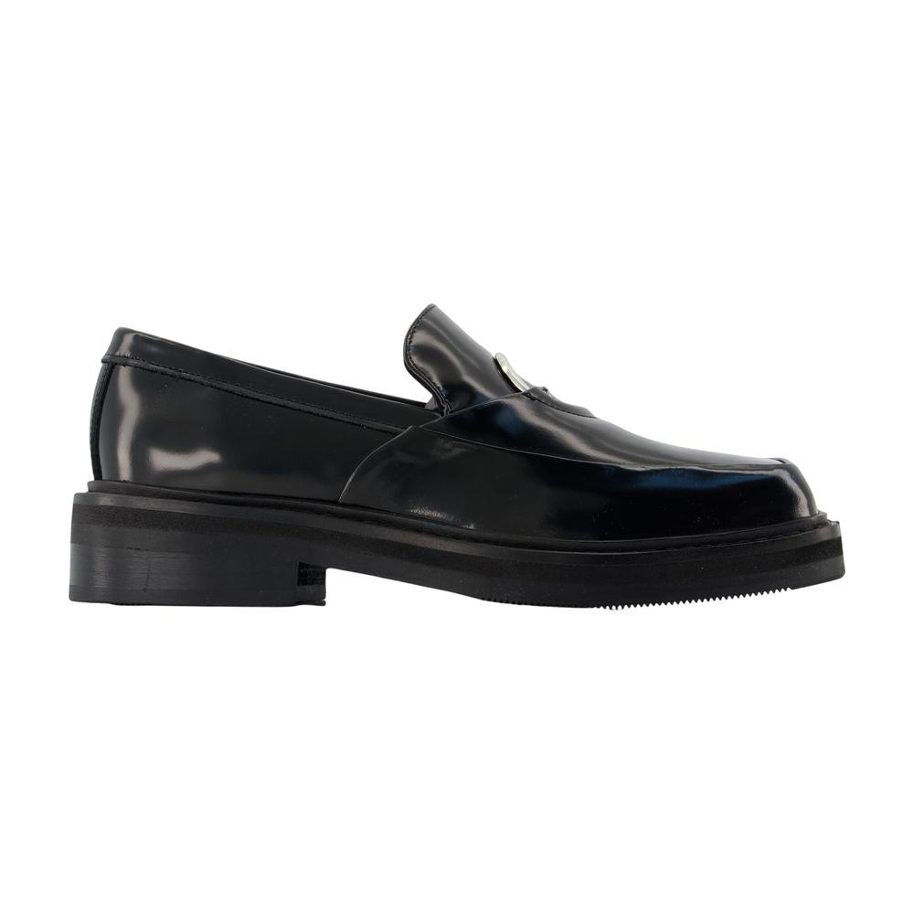 SamsøE SamsøE Calfskin Leather Loafers — Black