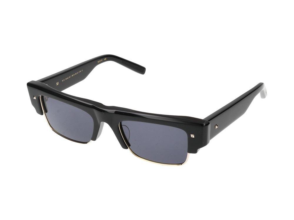 Valentino VLS-164A-52_XI Acetate Square-Frame Sunglasses — Black