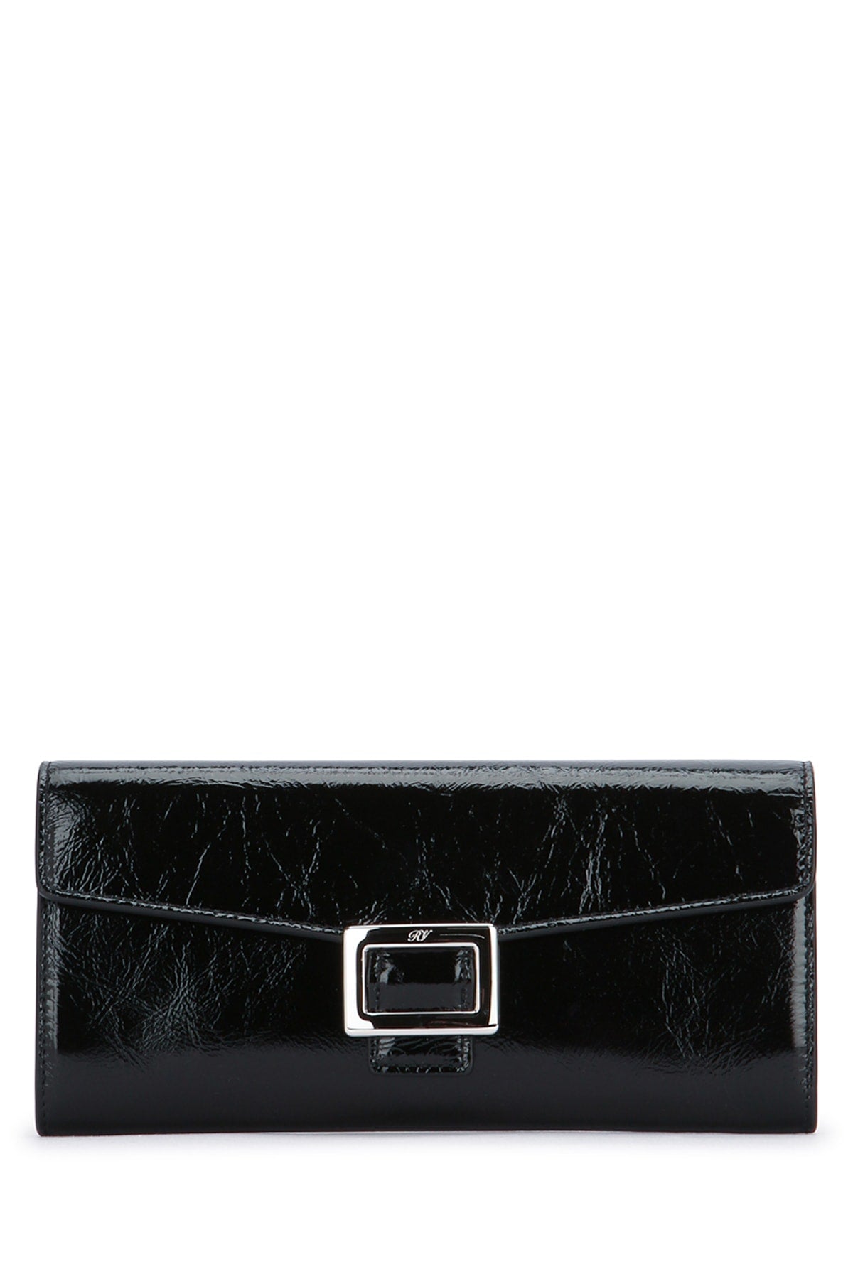 Roger Vivier Patent Leather Wallet — Black