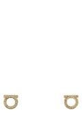 Ferragamo Crystaloro Earrings — Gold