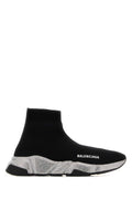 Balenciaga Knit Sock-Top Sneaker — Black
