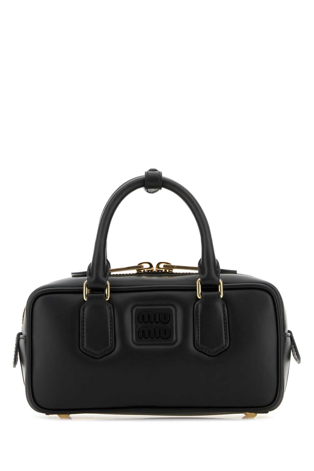 Miu Miu Arcadie Top Handle Bag — Black