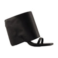 Courreges Leather Calfskin Sandal — Black