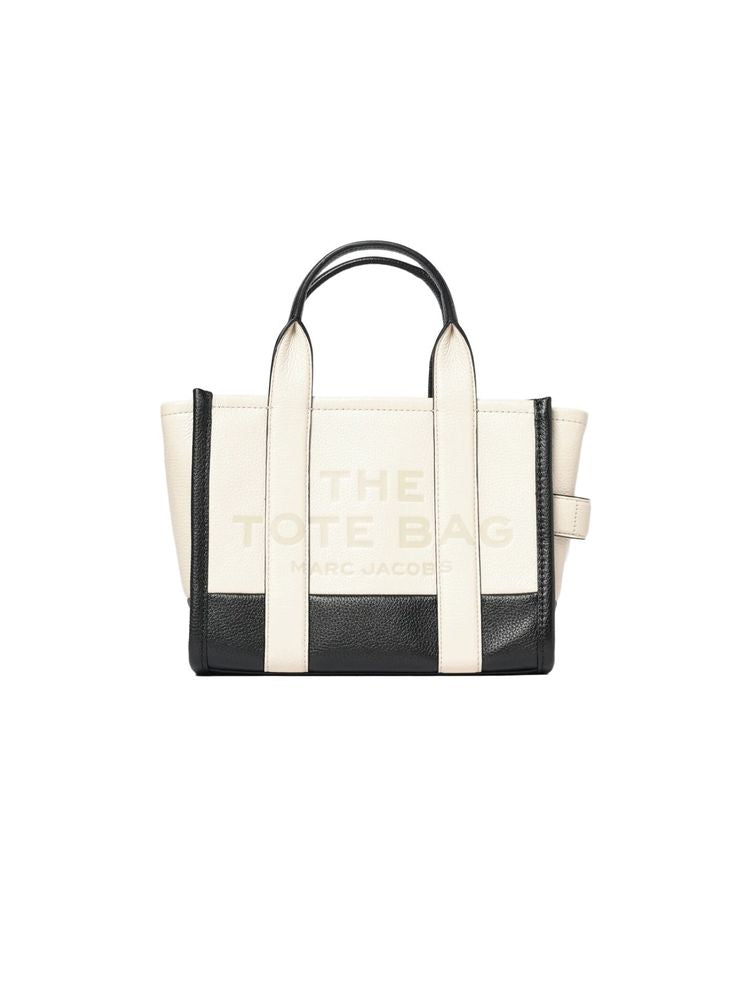 Marc Jacobs Two-Tone Leather Tote Bag — White
