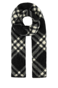Burberry Wool Check Scarf — Black