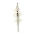 Simone Rocha Petite Bow Pearl Hair Clip — White