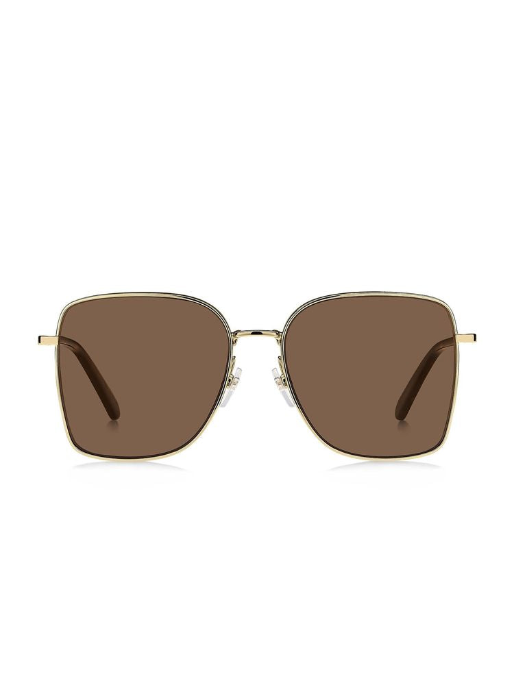 Marc Jacobs MARC Metal Square-Frame Sunglasses — Gold