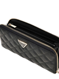 Cartera acolchada de poliuretano Guess - Negro
