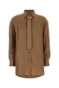 Zimmermann Silk Oversized Shirt — Beige