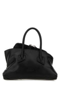 The Attico Calf Leather Shoulder Bag — Black