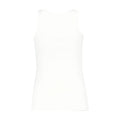 Courreges Ribbed Cotton Tank Top — White
