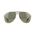 Gucci GG1220S001 Metal Aviator Sunglasses — Gold
