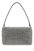 Alexander Wang Rhinestone-Studded Shoulder Bag — Silver