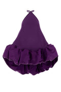 Balenciaga Silk Wool Ballgown Dress — Purple