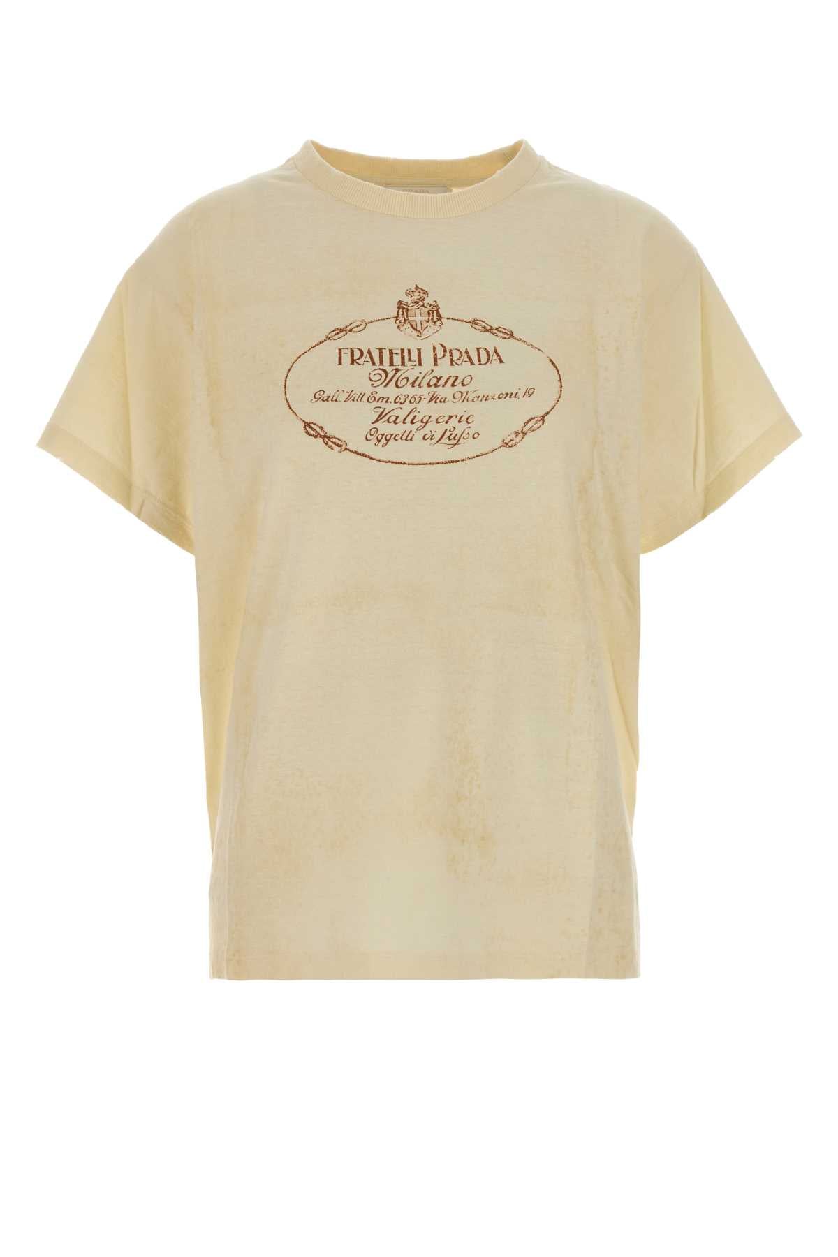 Prada Testiano T-Shirt — Beige