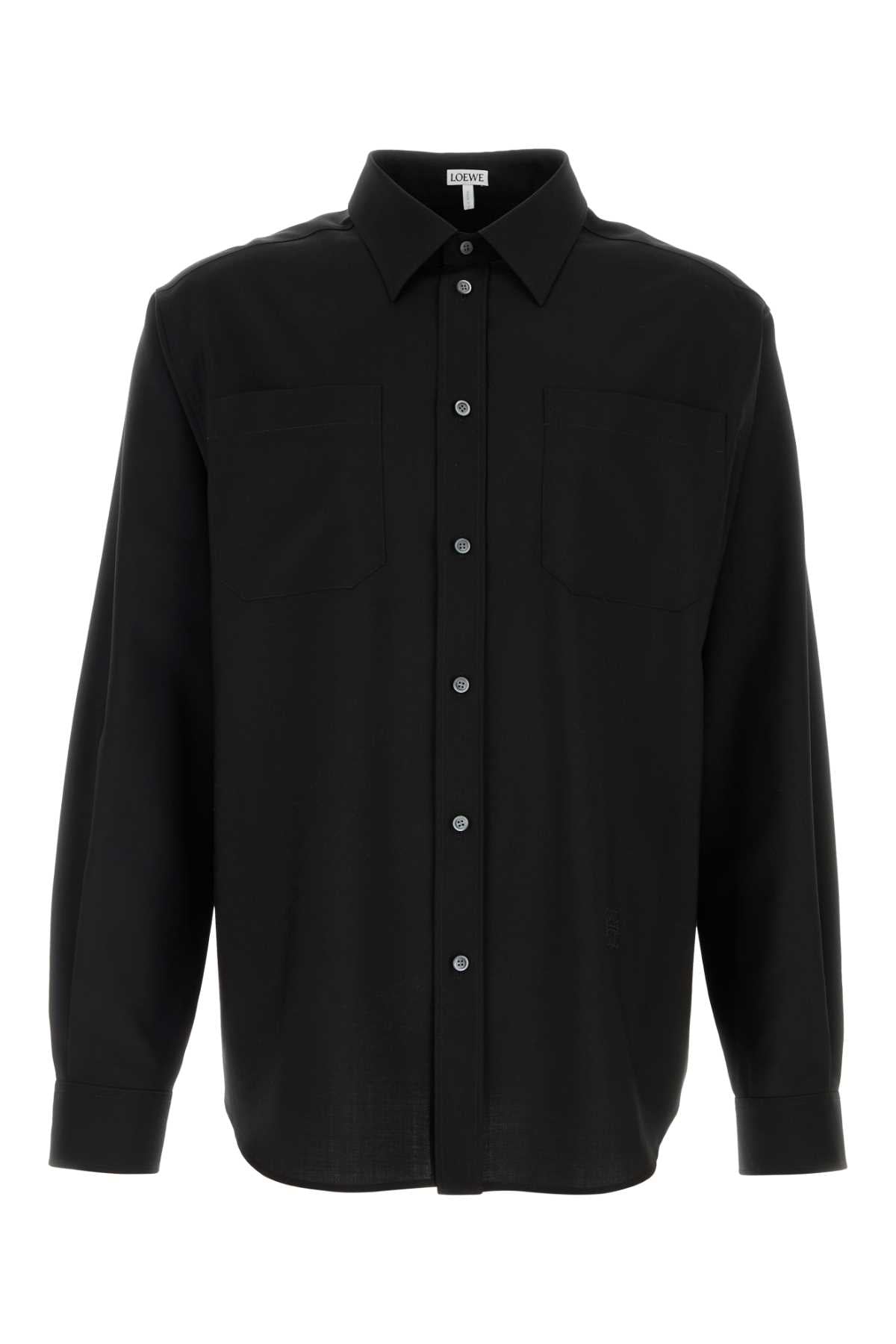 Loewe Wool Shirt — Black