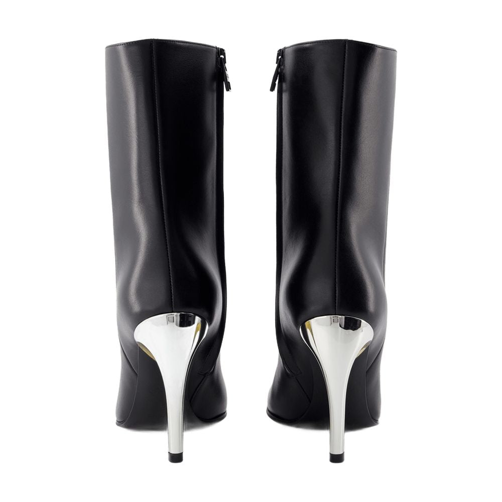 Alexander McQueen Seal Ankle Boot — Black