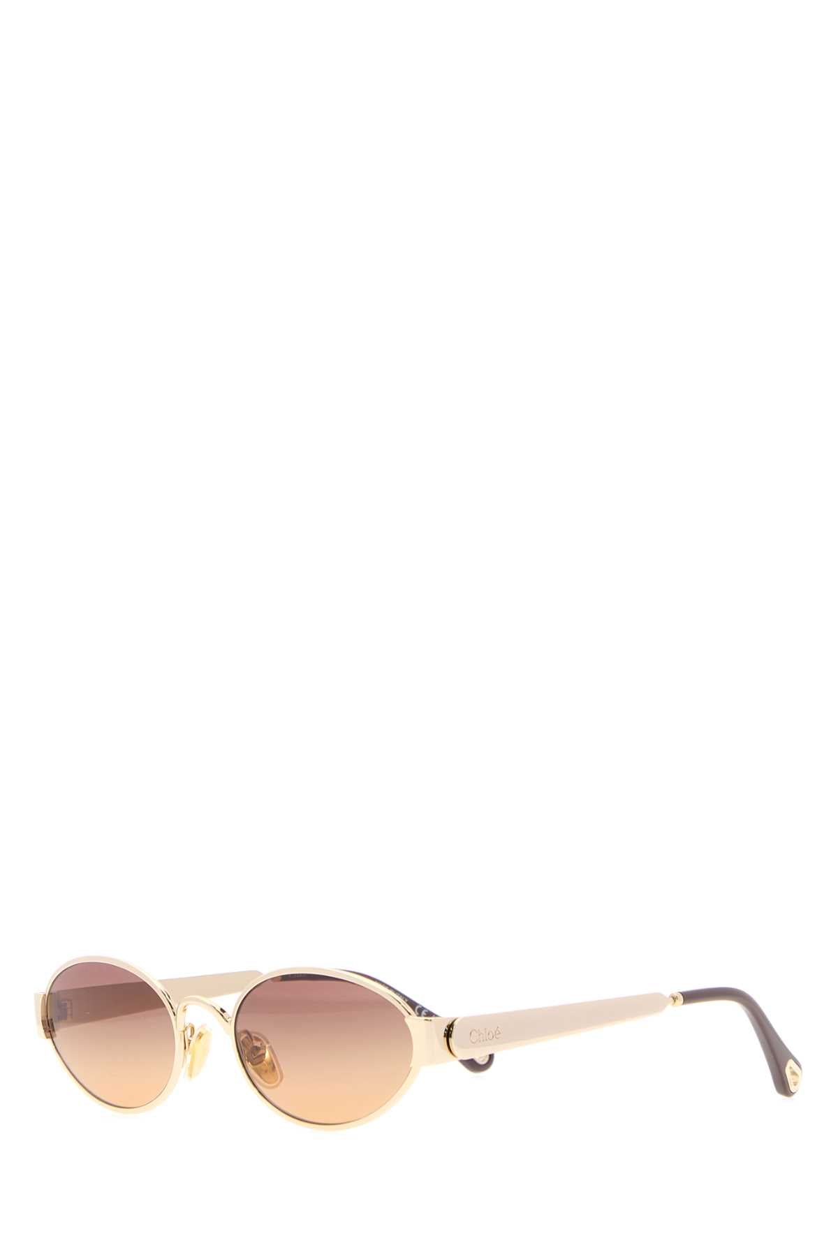Chloé GLASSES Gold Metal Sunglasses — Gold