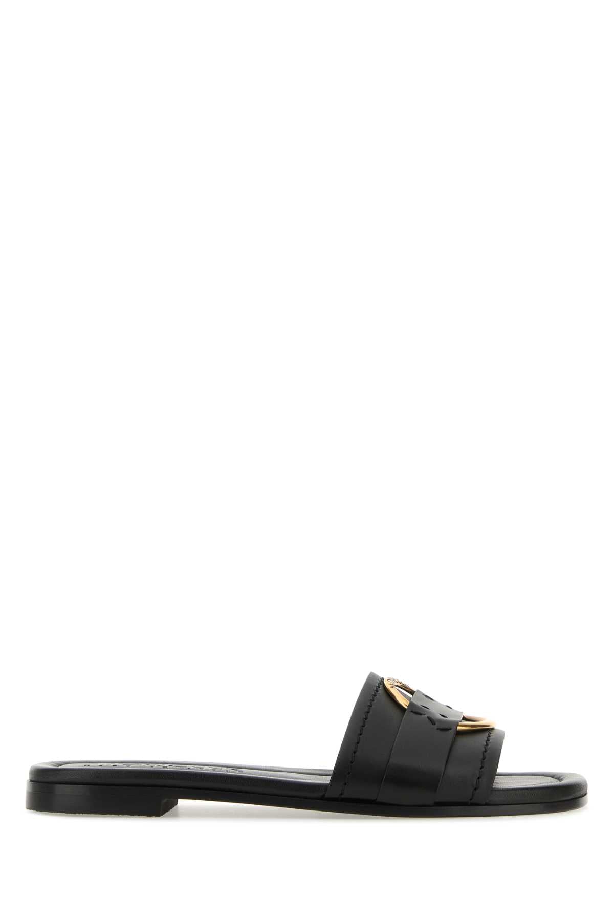 Moncler Stringate Slide — Black