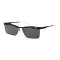 Off-White OERI095RIMINI1007 Rectangle Semi Rim Sunglasses — Black