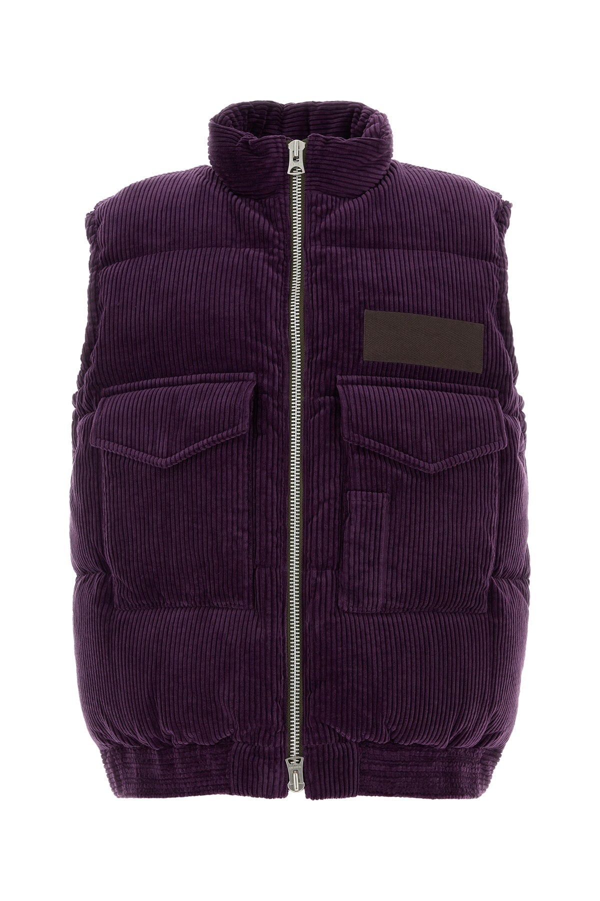 Sacai Quilted Corduroy Down Vest — Purple