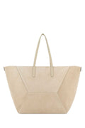 Brunello Cucinelli Suede Tote Bag — Beige