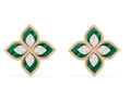 Roberto Coin Princess Flower Earrings — green