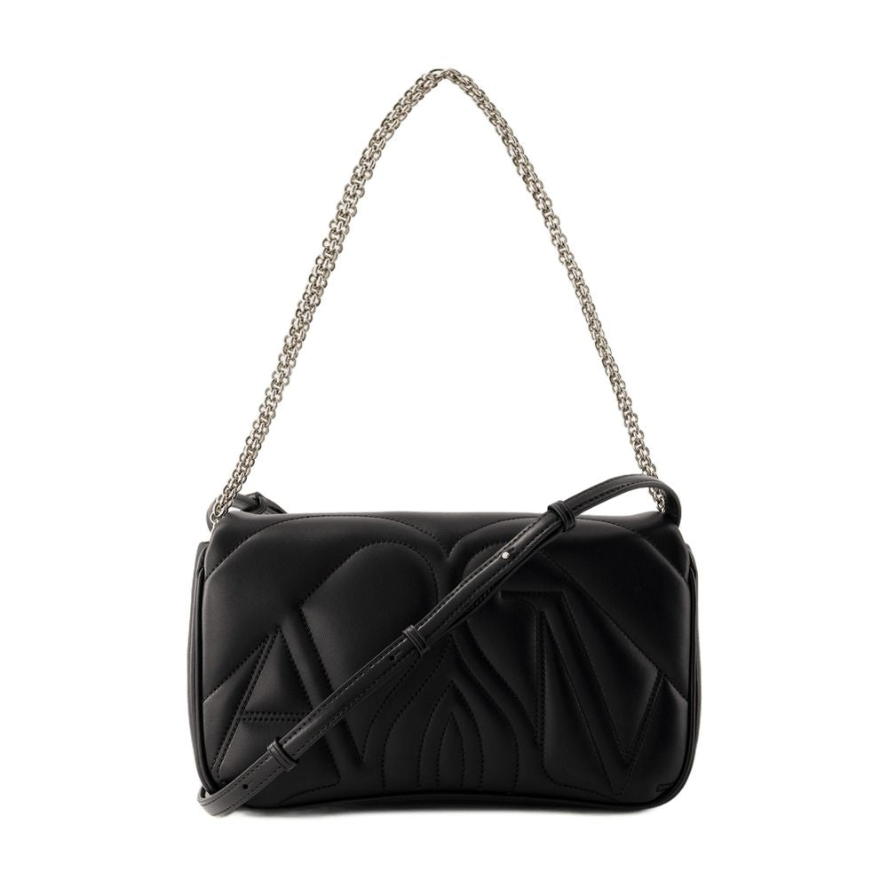 Alexander McQueen The Seal Crossbody Bag — Black