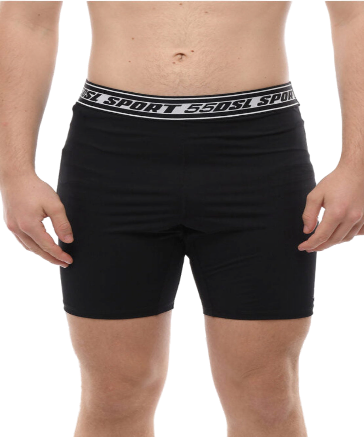 Diesel Moisture-Wicking Sport Bike Shorts — Black
