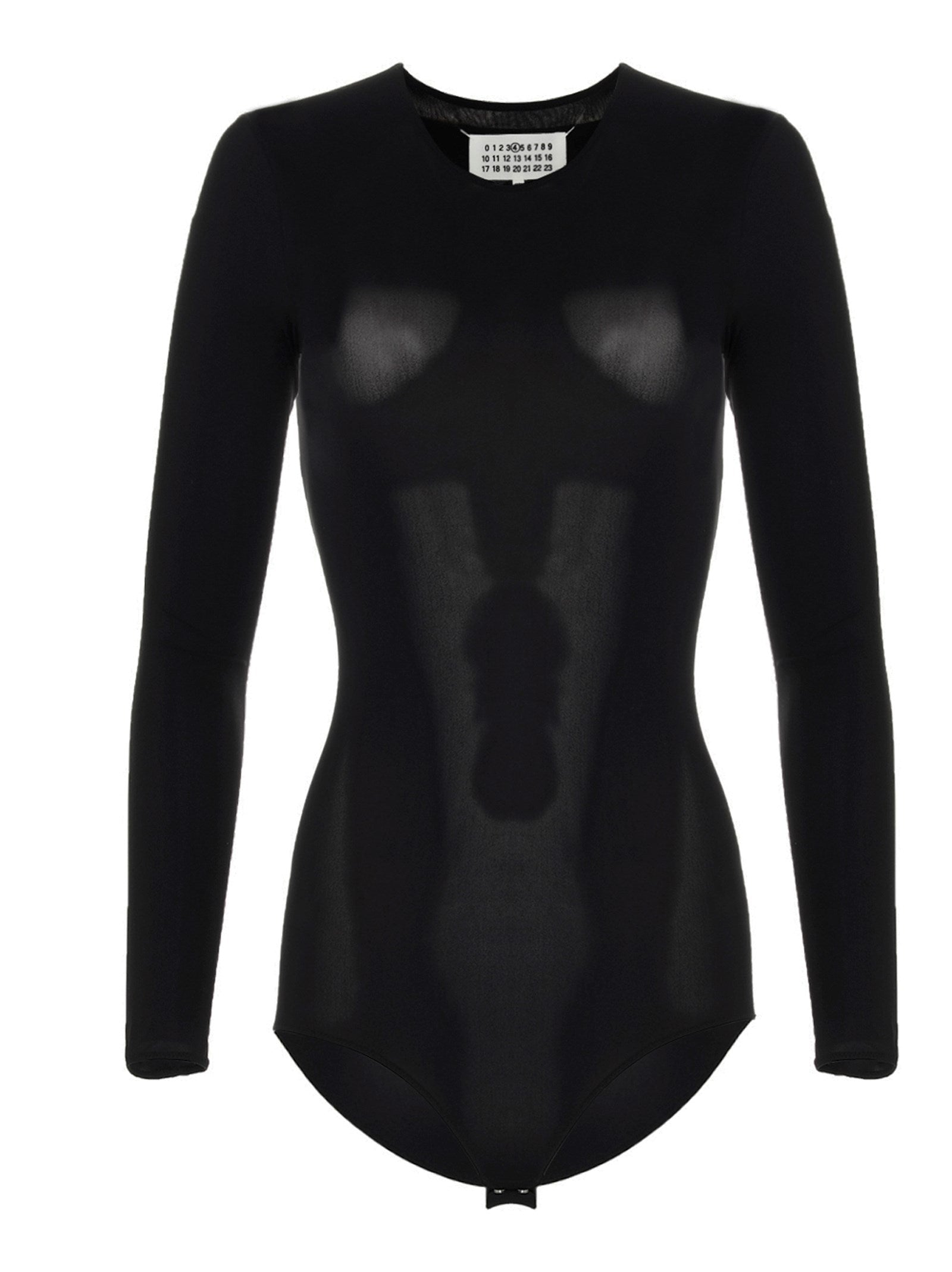 Maison Margiela Technical Stretch Jersey Bodysuit — Black
