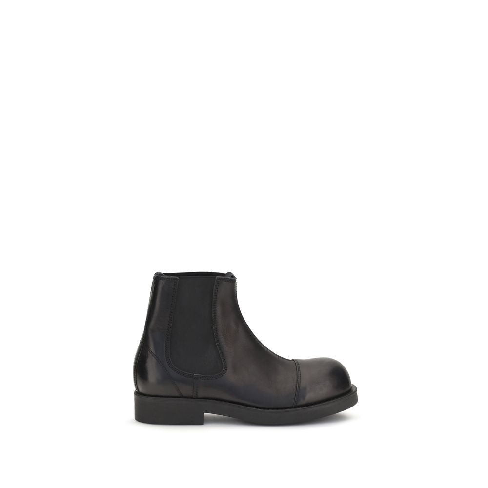MM6 Maison Margiela Calf Leather Chelsea Boot — Black