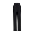 Valentino Garavani Wool Flared Trousers — Black