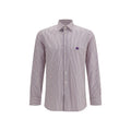 Etro Striped Cotton Shirt — Purple