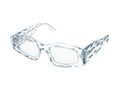 Azzedine Alaia AA0079S Acetate Square Sunglasses — Light Blue