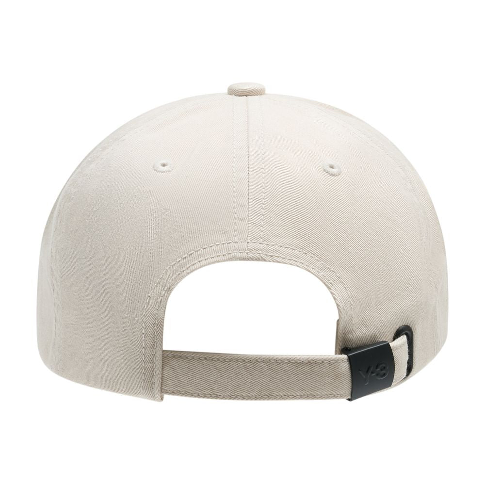 Y-3 KT3213 Cotton Baseball Cap — White