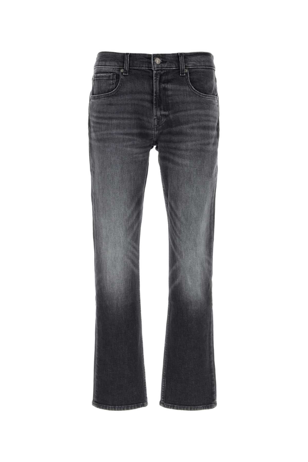 Seven For All Mankind Straight Jeans — Black