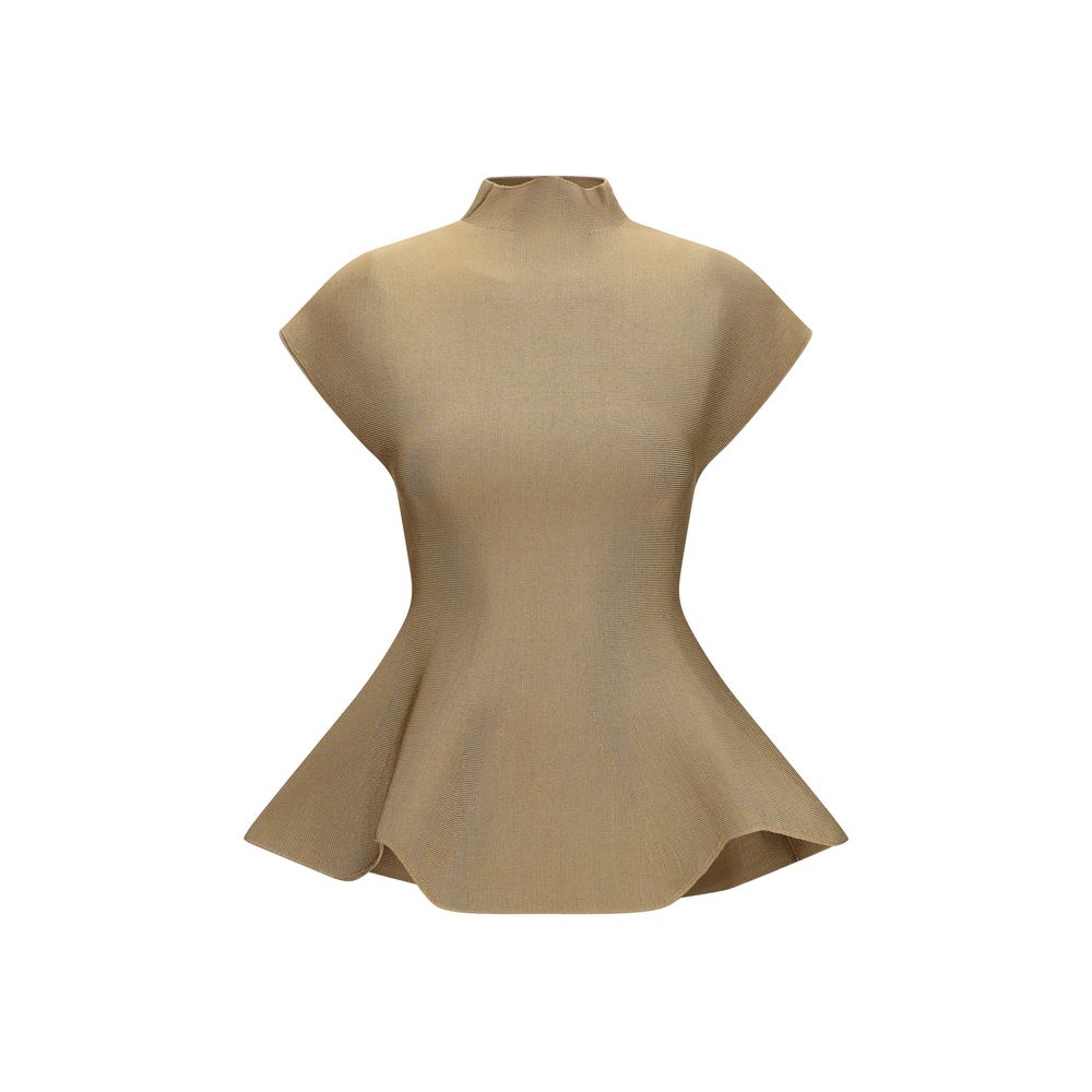 Khaite Andra Blouse — Beige