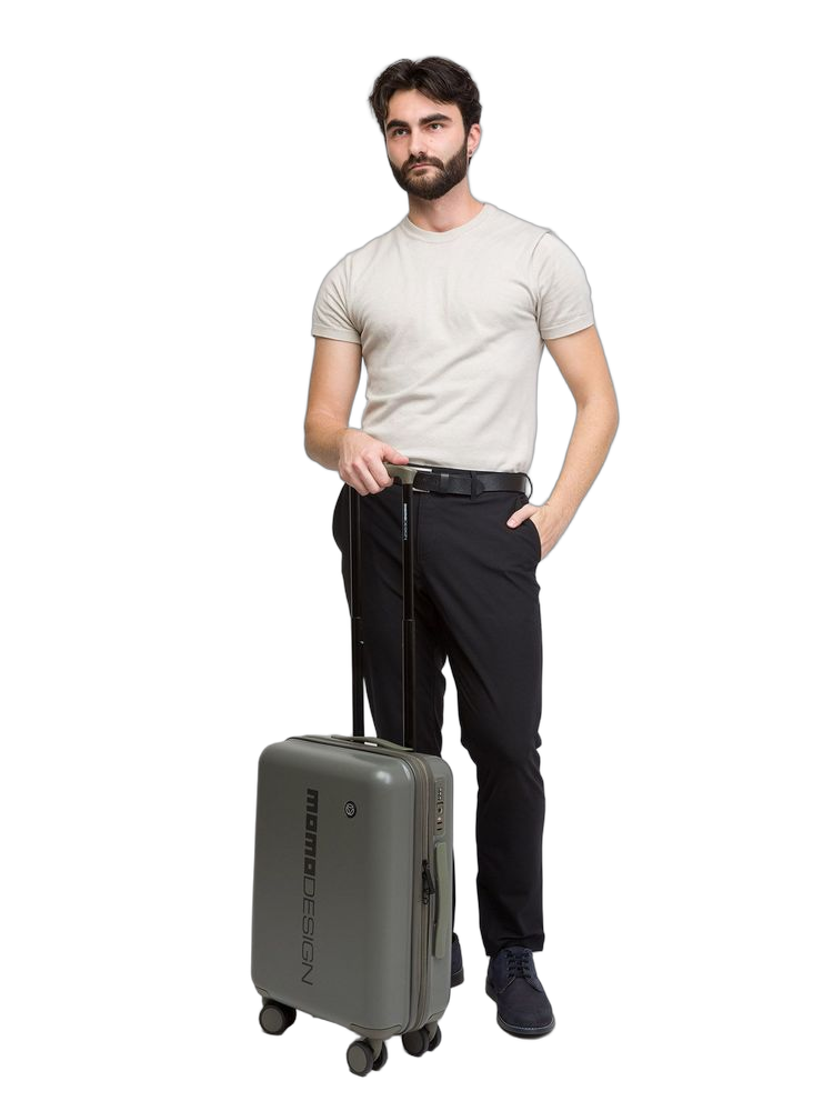 Momo Design Travel Trolley Bag — Green