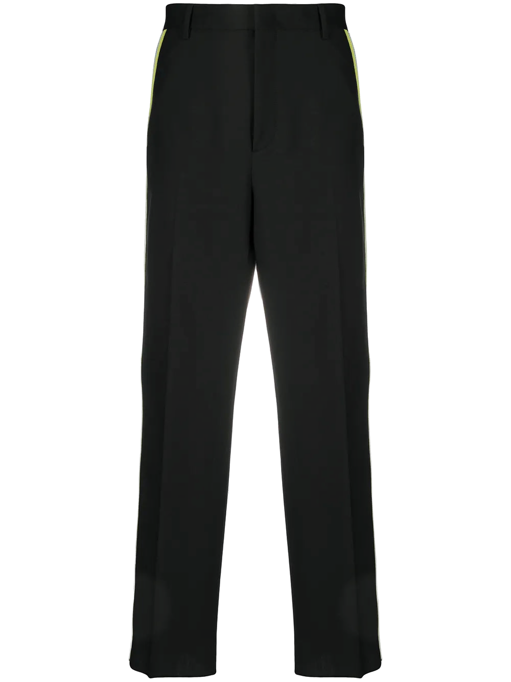 Valentino Side-Stripe Tailored Trousers — Black