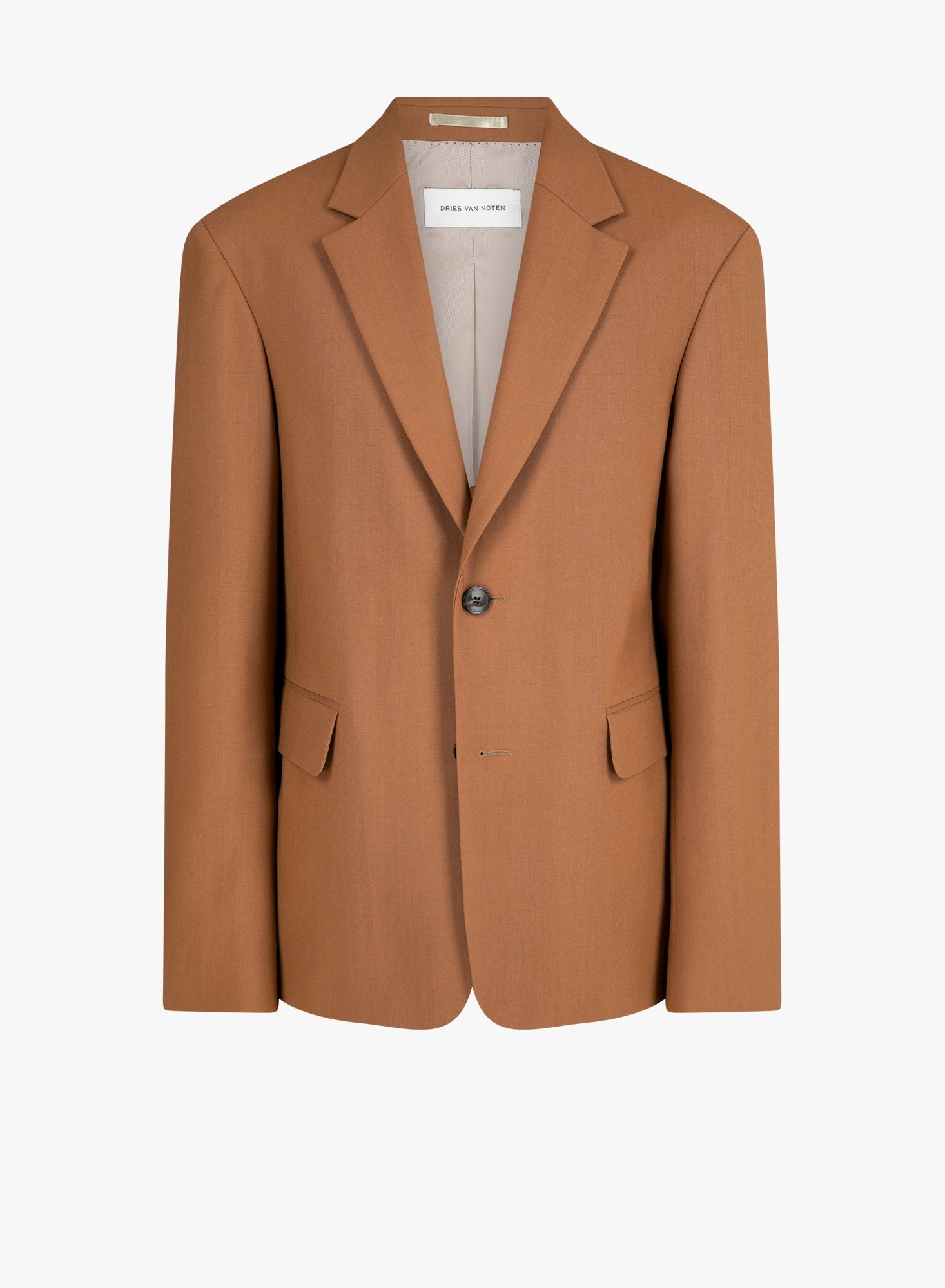 Dries Van Noten Virgin Wool Blazer — Brown