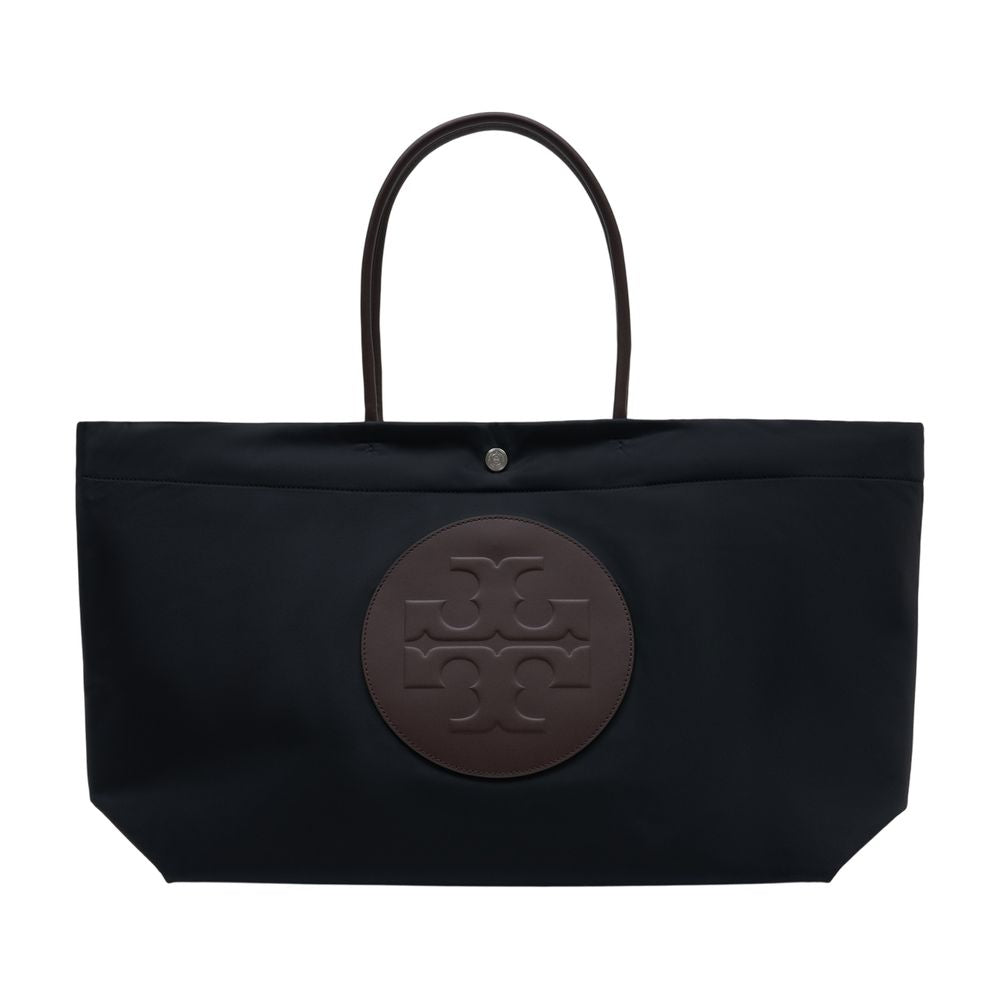Tory Burch Ella Twist Tote Bag — Black