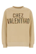 Valentino Garavani Felpa Sweatshirt — Beige