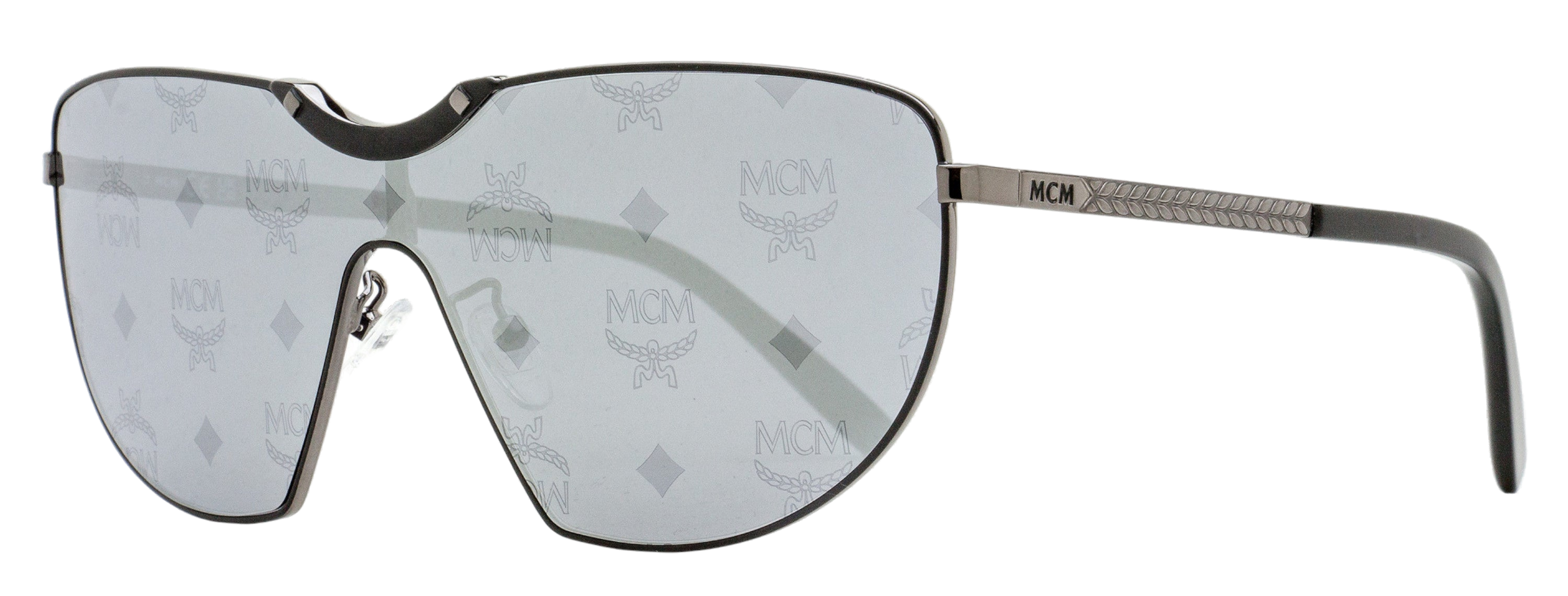 MCM MW0026-H Monogram Shield Sunglasses — Black